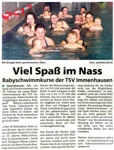 Babyschwimmen in Immenhausen